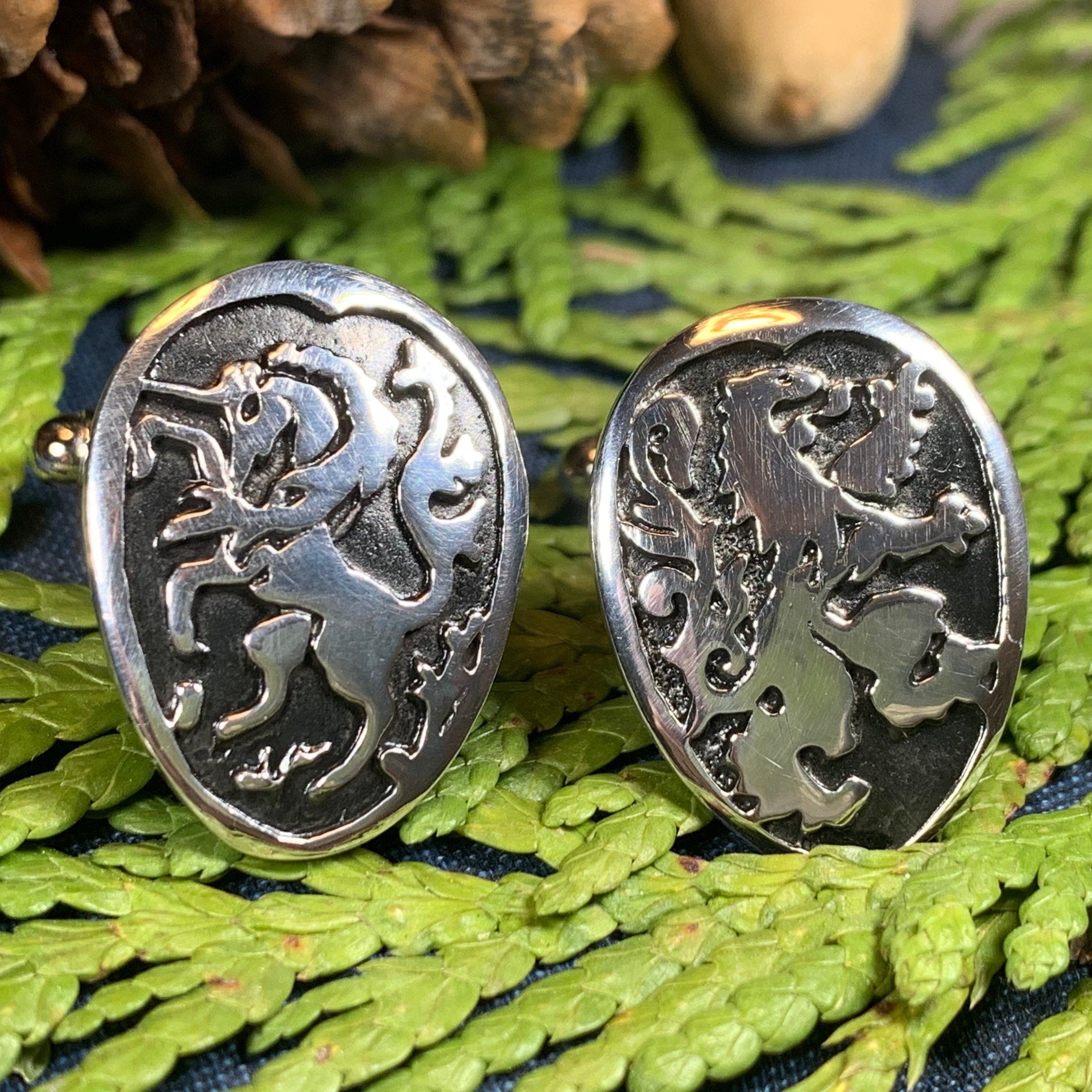 Lion & Unicorn of Scotland Cufflinks - Handmade in Scotland