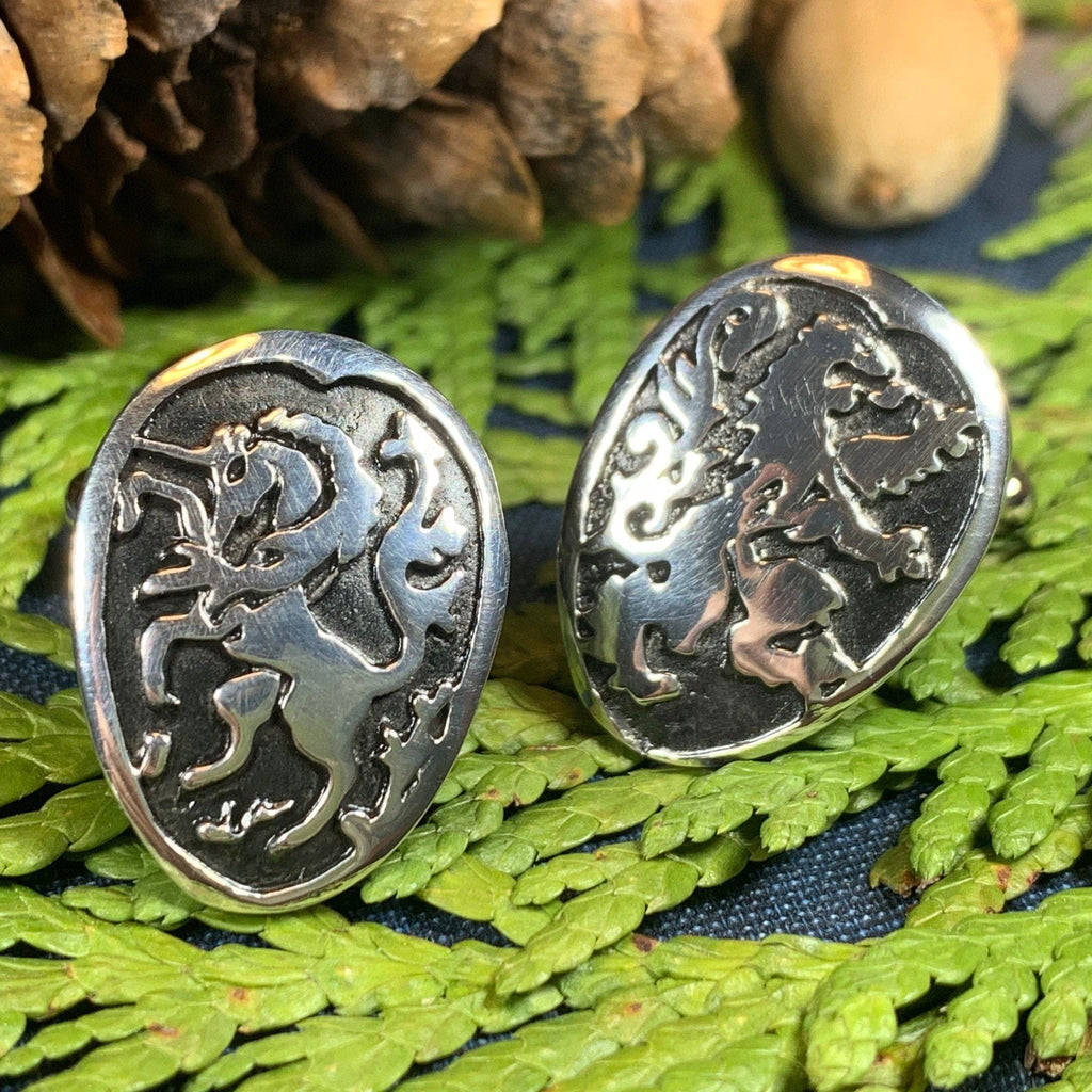 Lion & Unicorn of Scotland Cufflinks - Handmade in Scotland