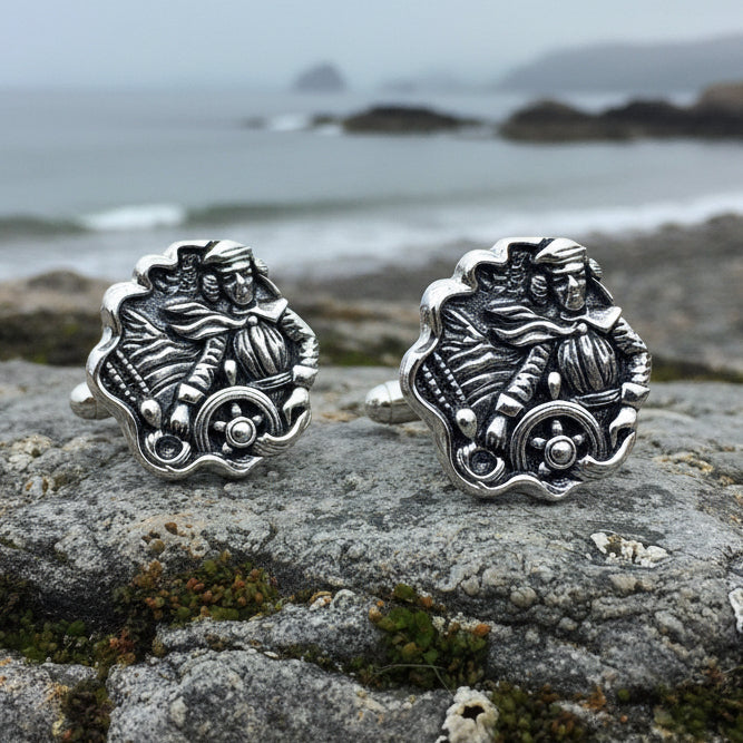 Nautical Sea Captain Cufflinks for Men