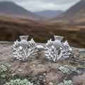 Alba Thistle Cuff Links - Handmade in Scotland