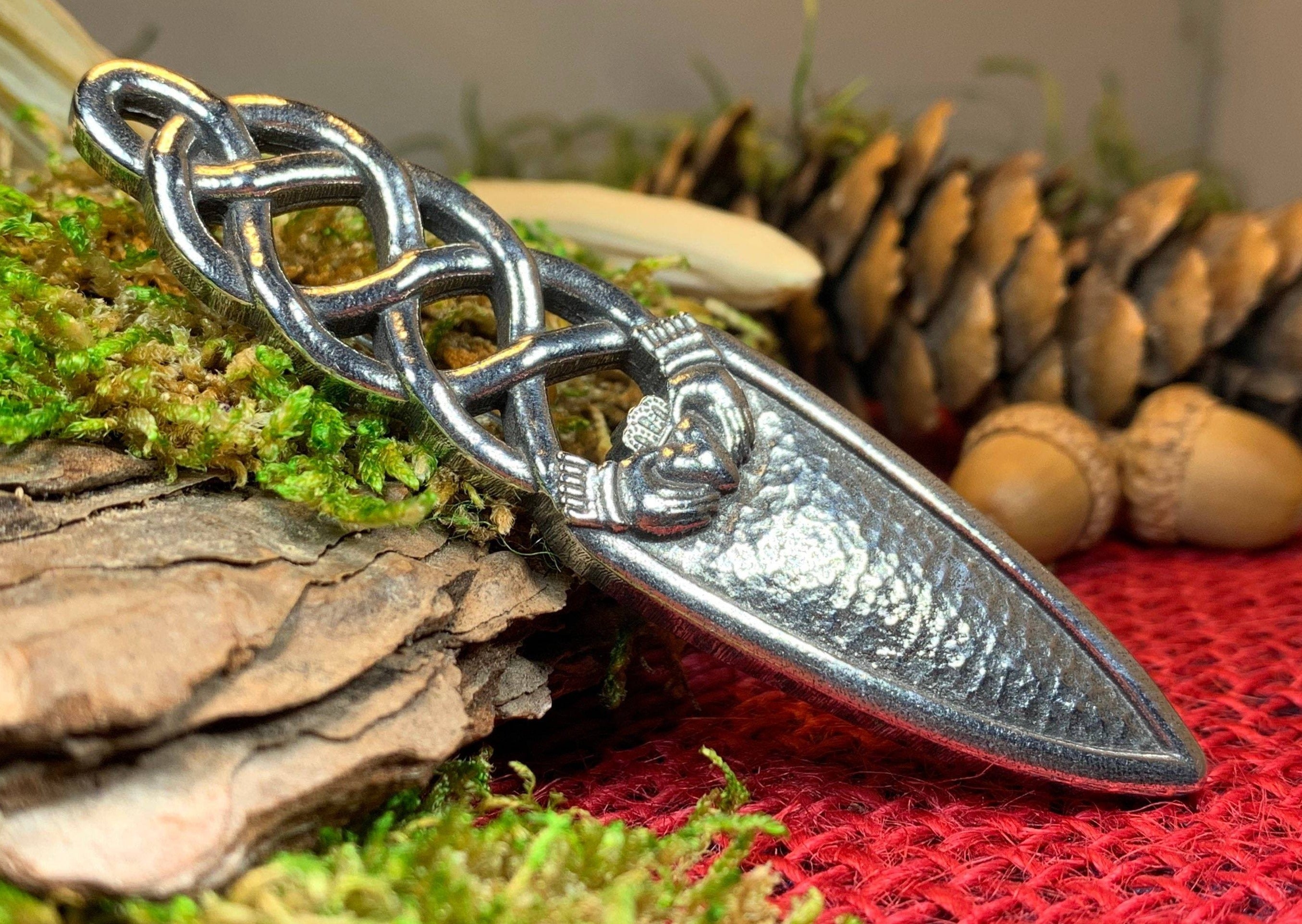 Claddagh Pewter Kilt Pin