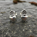 Dorcas Irish Claddagh Earrings in Sterling Silver
