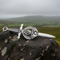 Irish Harp & Claddagh Kilt Pin