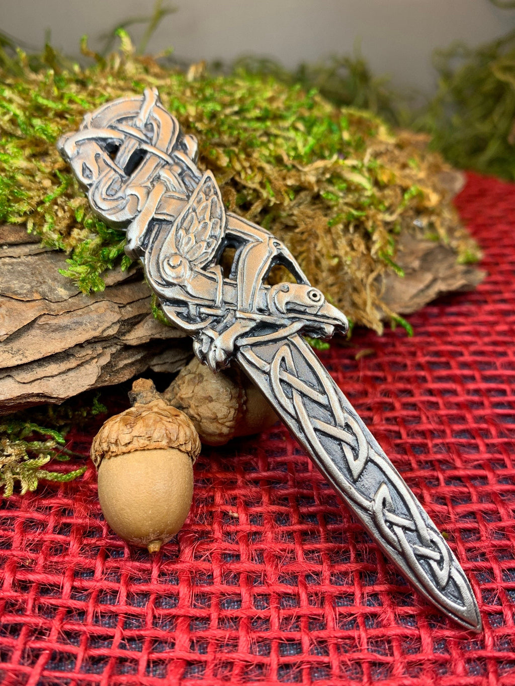 Celtic Raven Kilt Pin