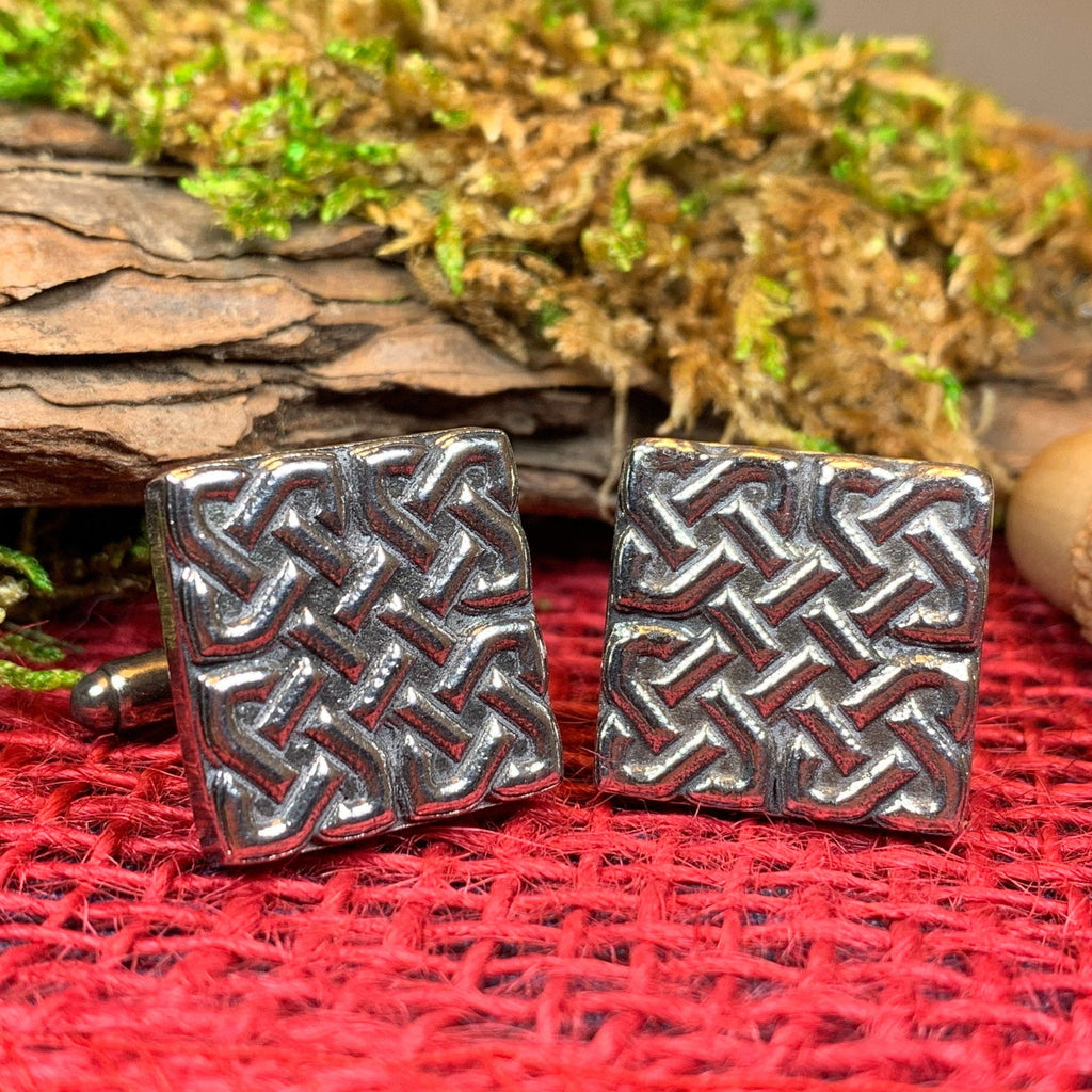 Stewart Celtic Knot Cufflinks - Handmade in Scotland