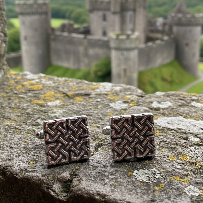 Stewart Celtic Knot Cufflinks - Handmade in Scotland