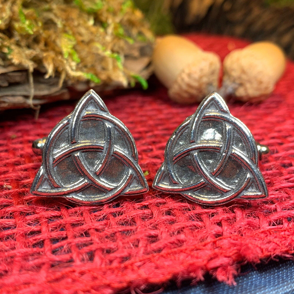 Celtic Trinity Knot Cufflinks for Men