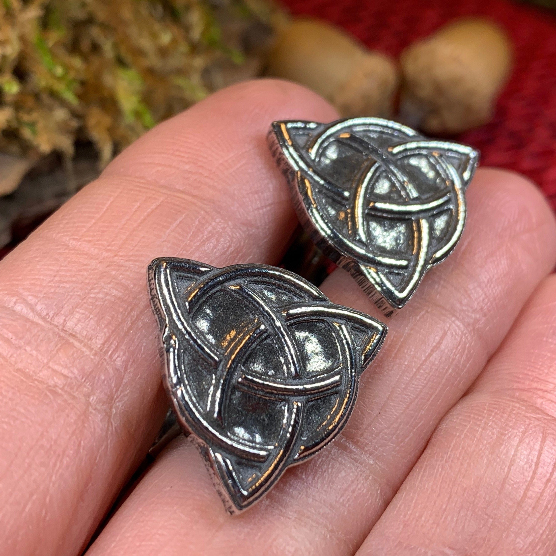 Celtic Trinity Knot Cufflinks for Men