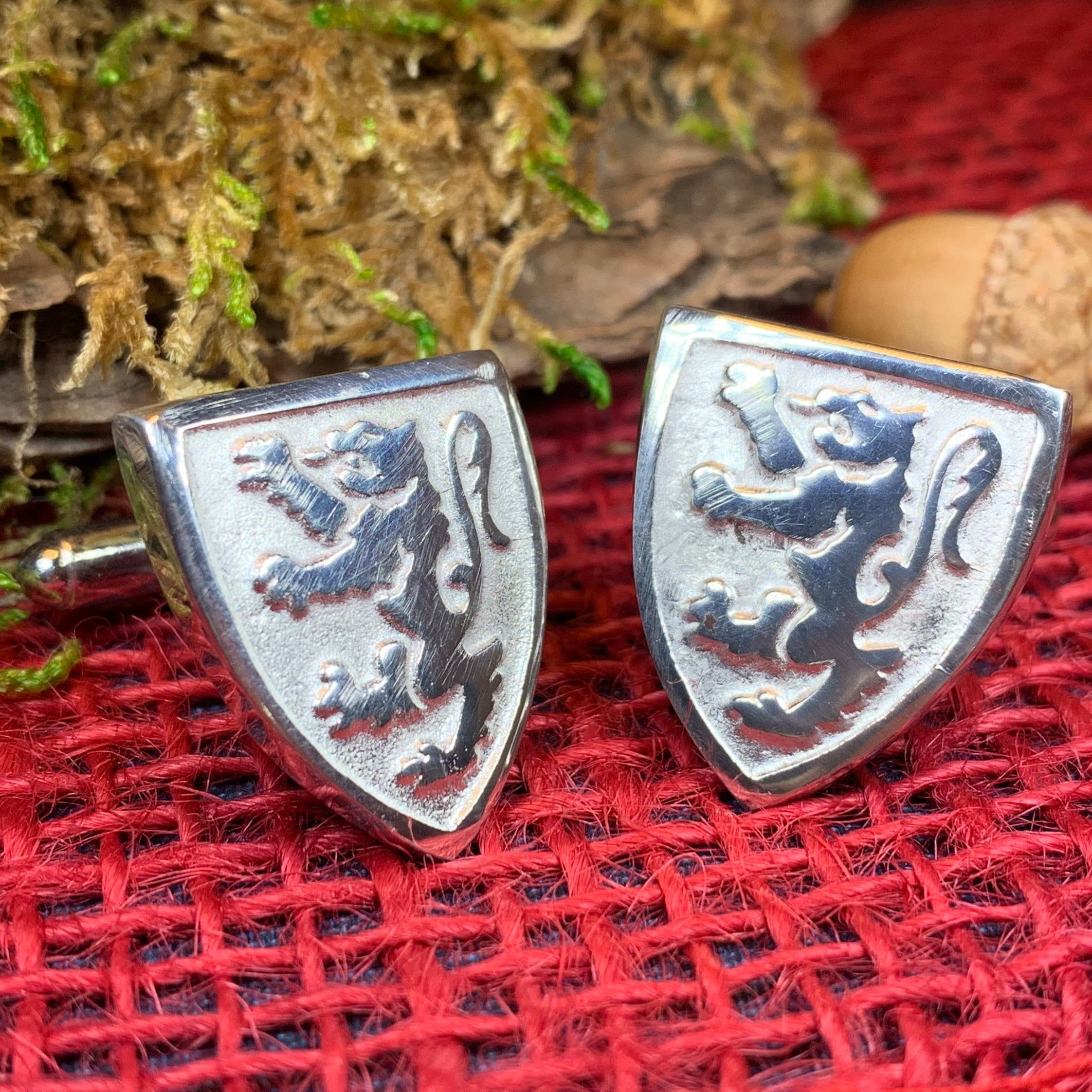 Scottish Lion Cufflinks - Handmade in Scotland