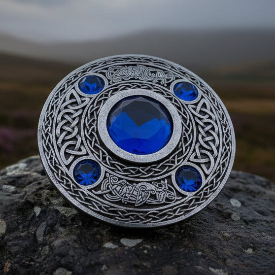 Celtic Raven Brooch - Handmade in Scotland