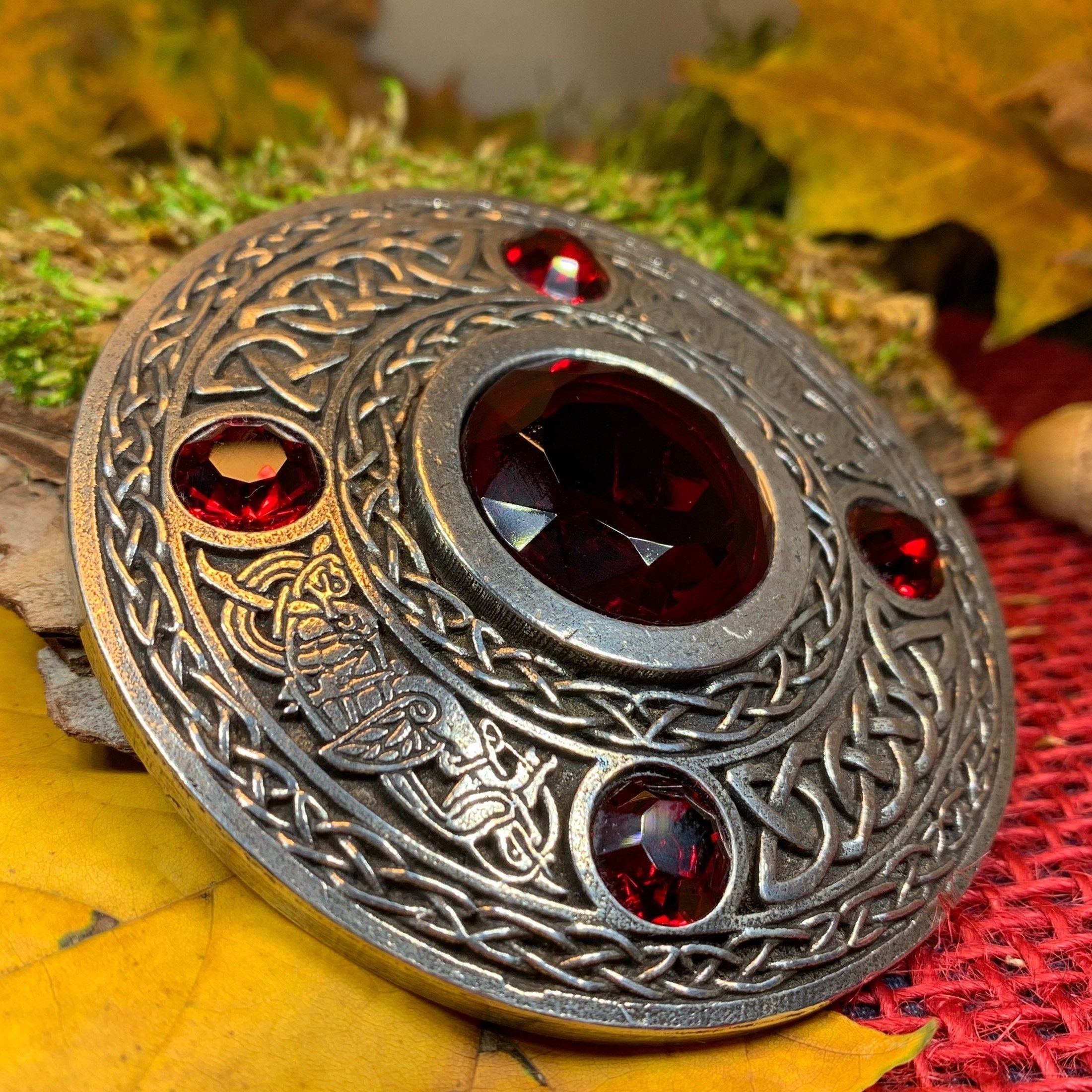 Celtic Raven Brooch - Handmade in Scotland