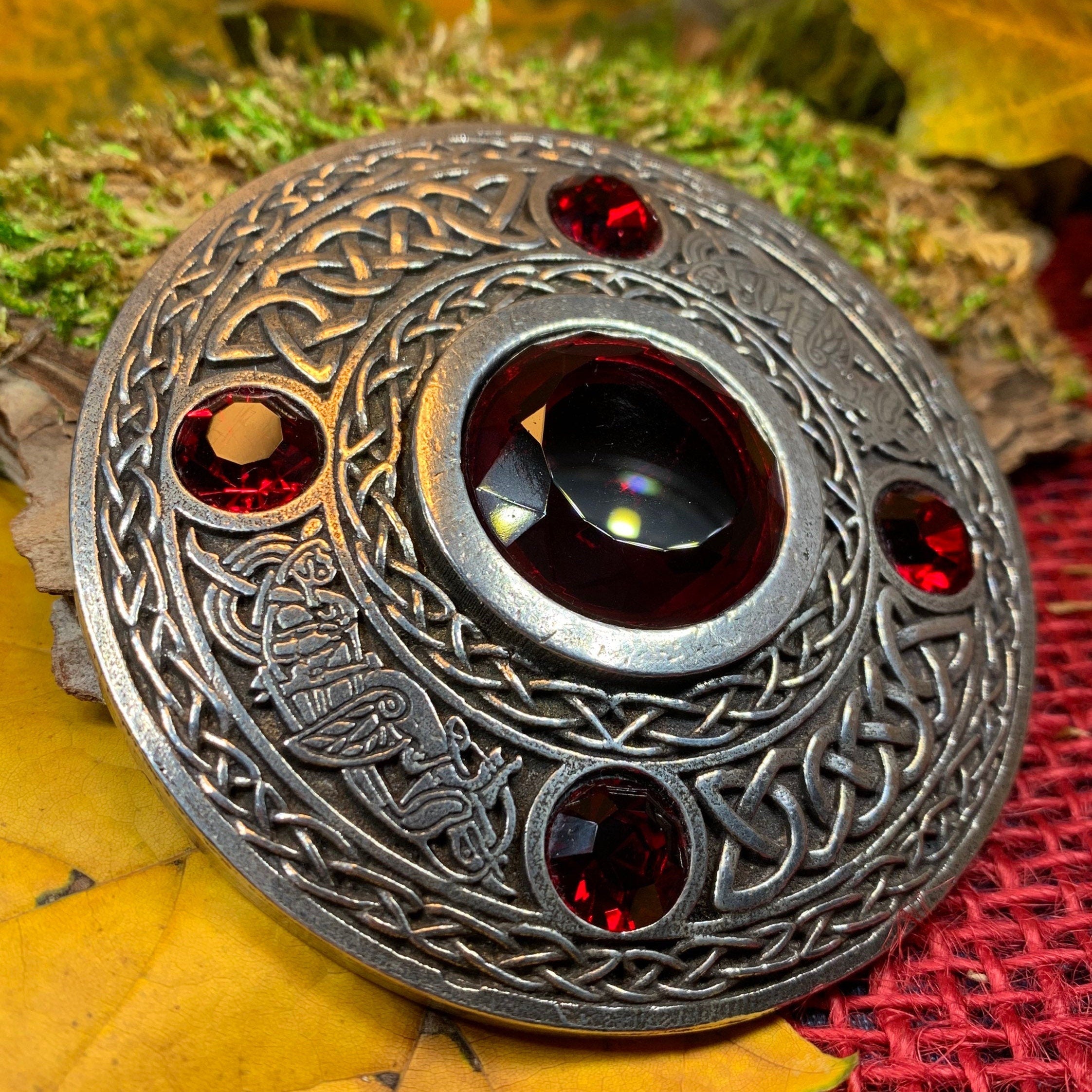 Celtic Raven Brooch - Handmade in Scotland