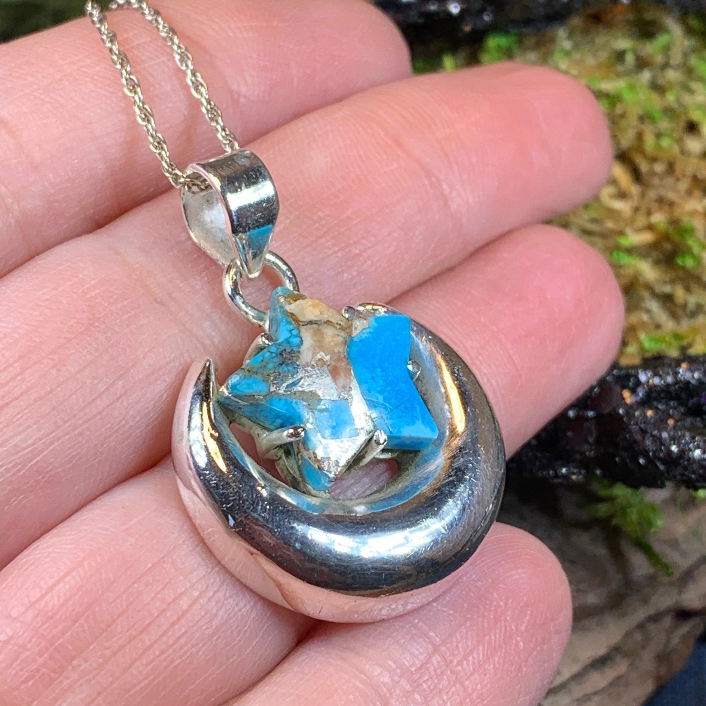 Dreamweaver Moon & Star Necklace