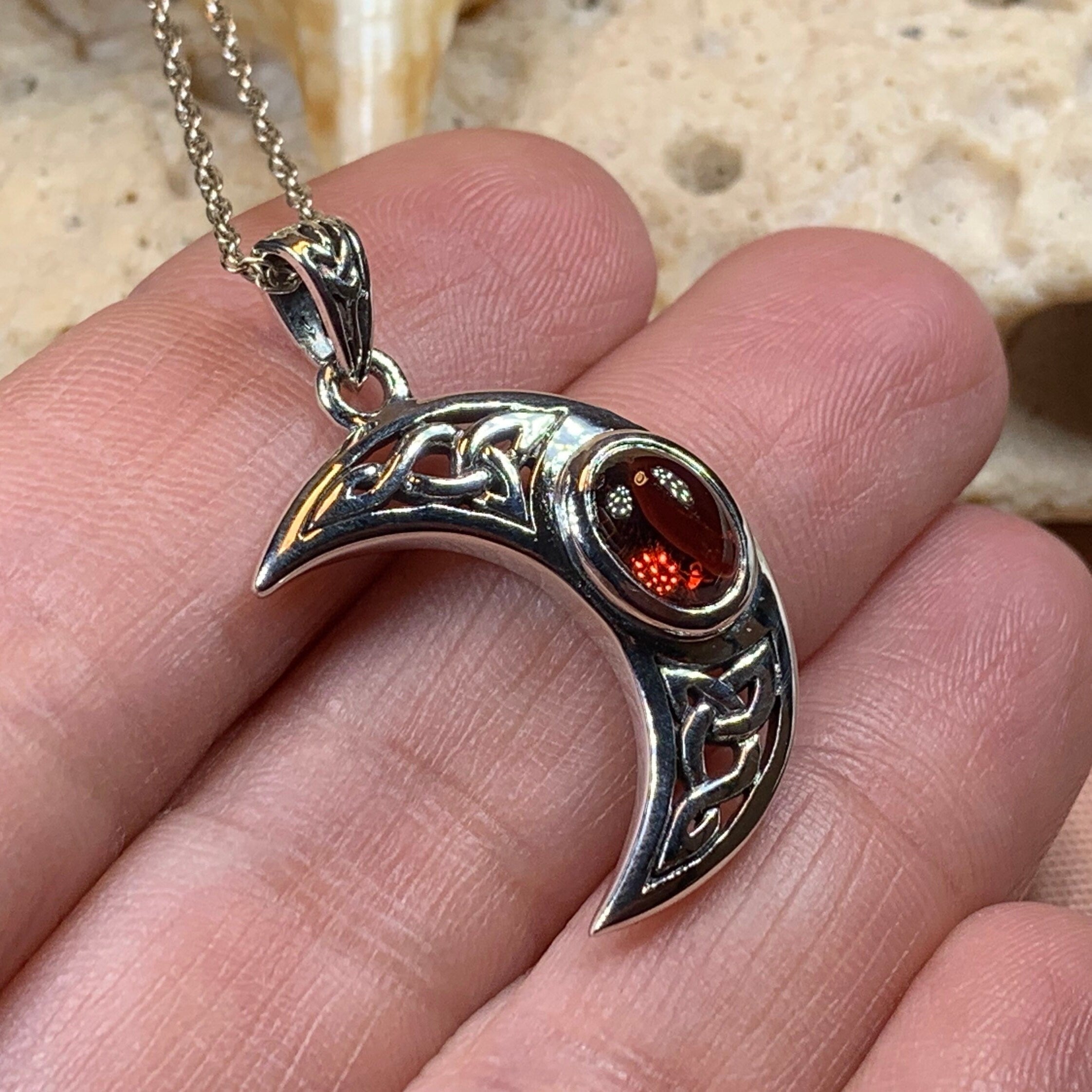 Arlynn Celtic Moon Necklace