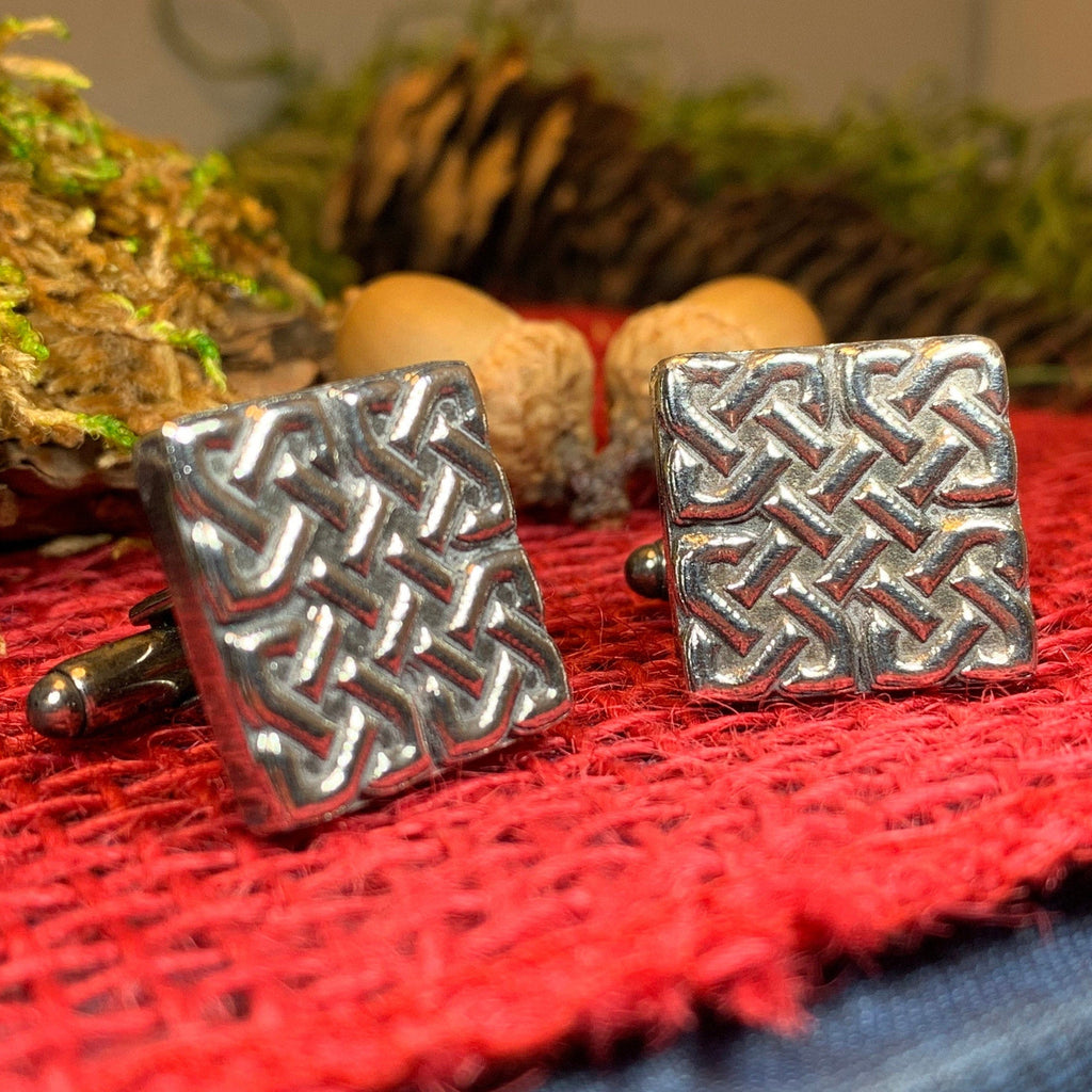 Stewart Celtic Knot Cufflinks - Handmade in Scotland