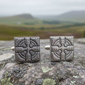 Celtic Cross Cufflinks - Handmade in Scotland