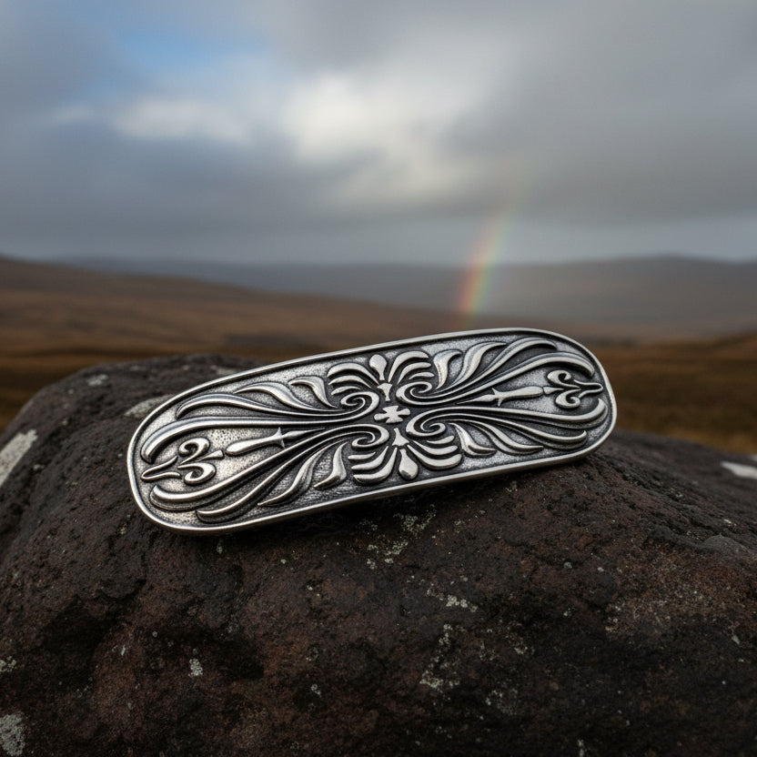 Scroll Celtic Knot Hair Clip for Women