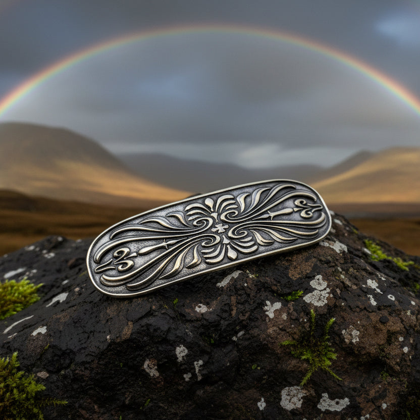 Scroll Celtic Knot Hair Clip for Women