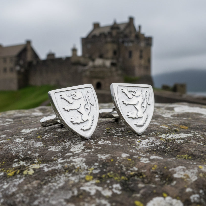 Scottish Lion Cufflinks - Handmade in Scotland