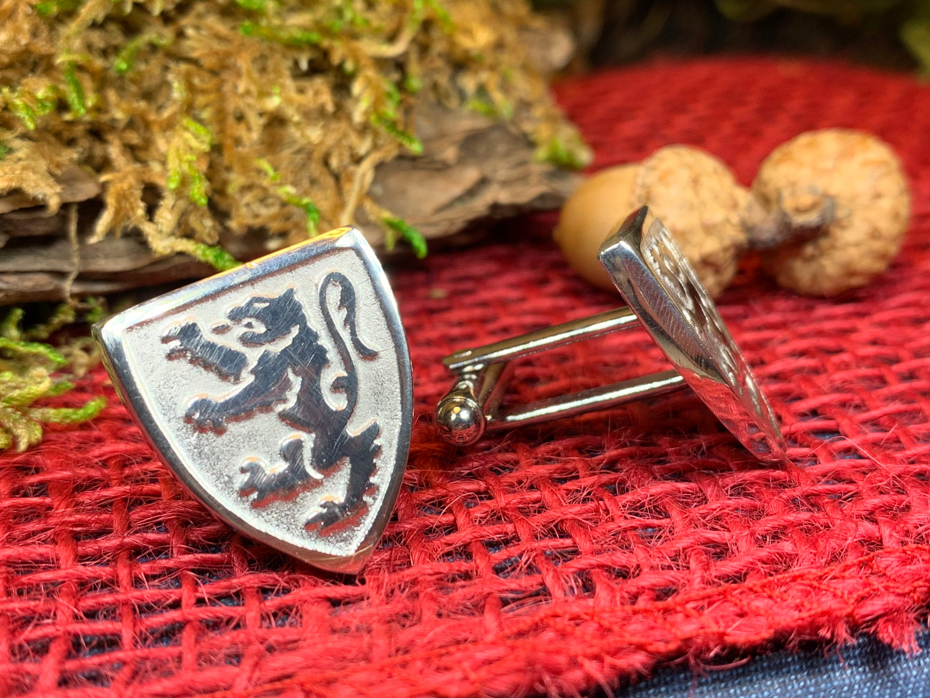Scottish Lion Cufflinks - Handmade in Scotland