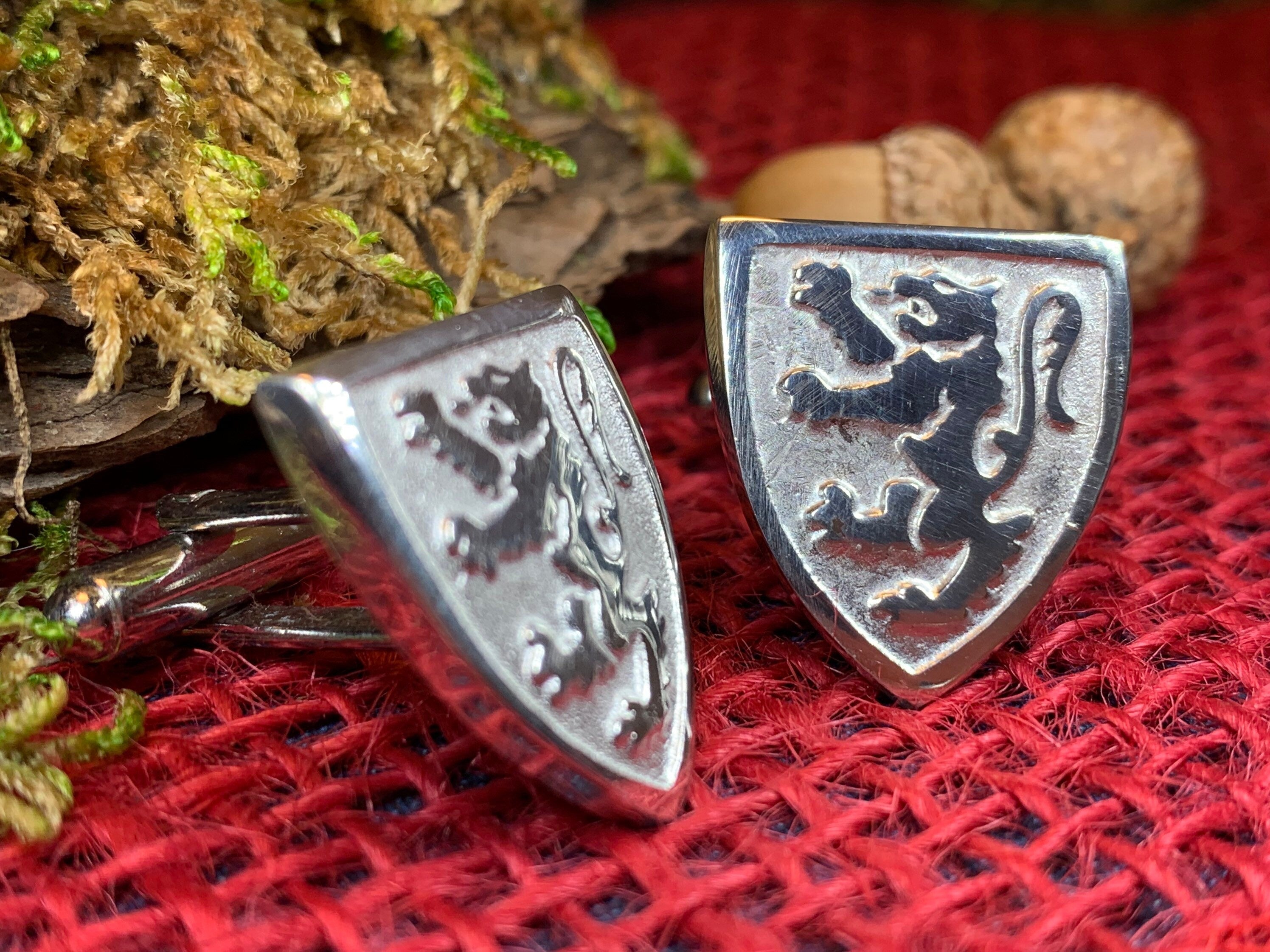 Scottish Lion Cufflinks - Handmade in Scotland