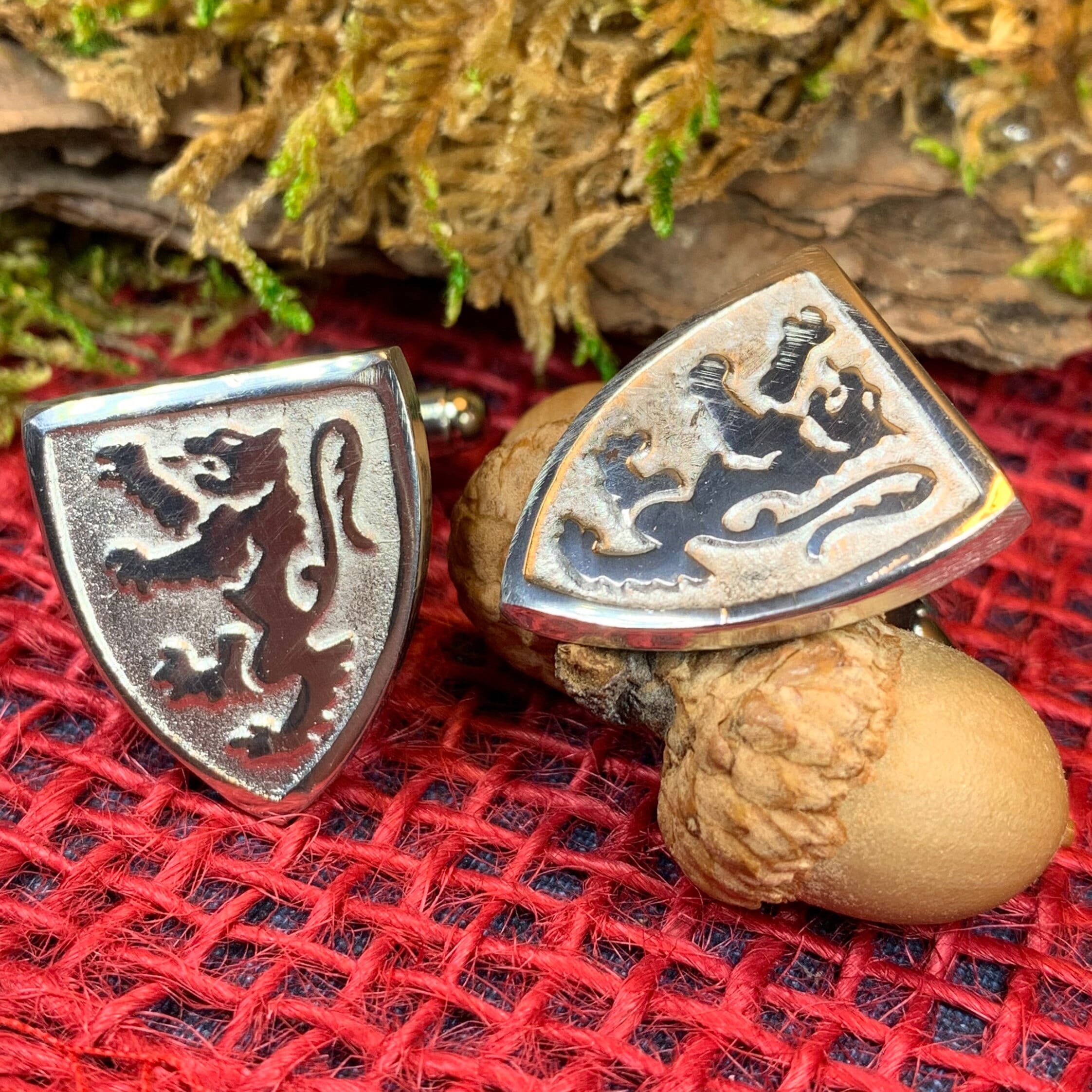 Scottish Lion Cufflinks - Handmade in Scotland