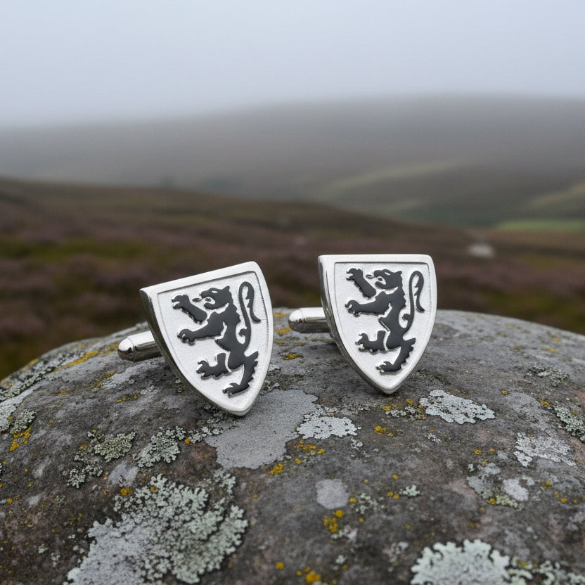 Scottish Lion Cufflinks - Handmade in Scotland