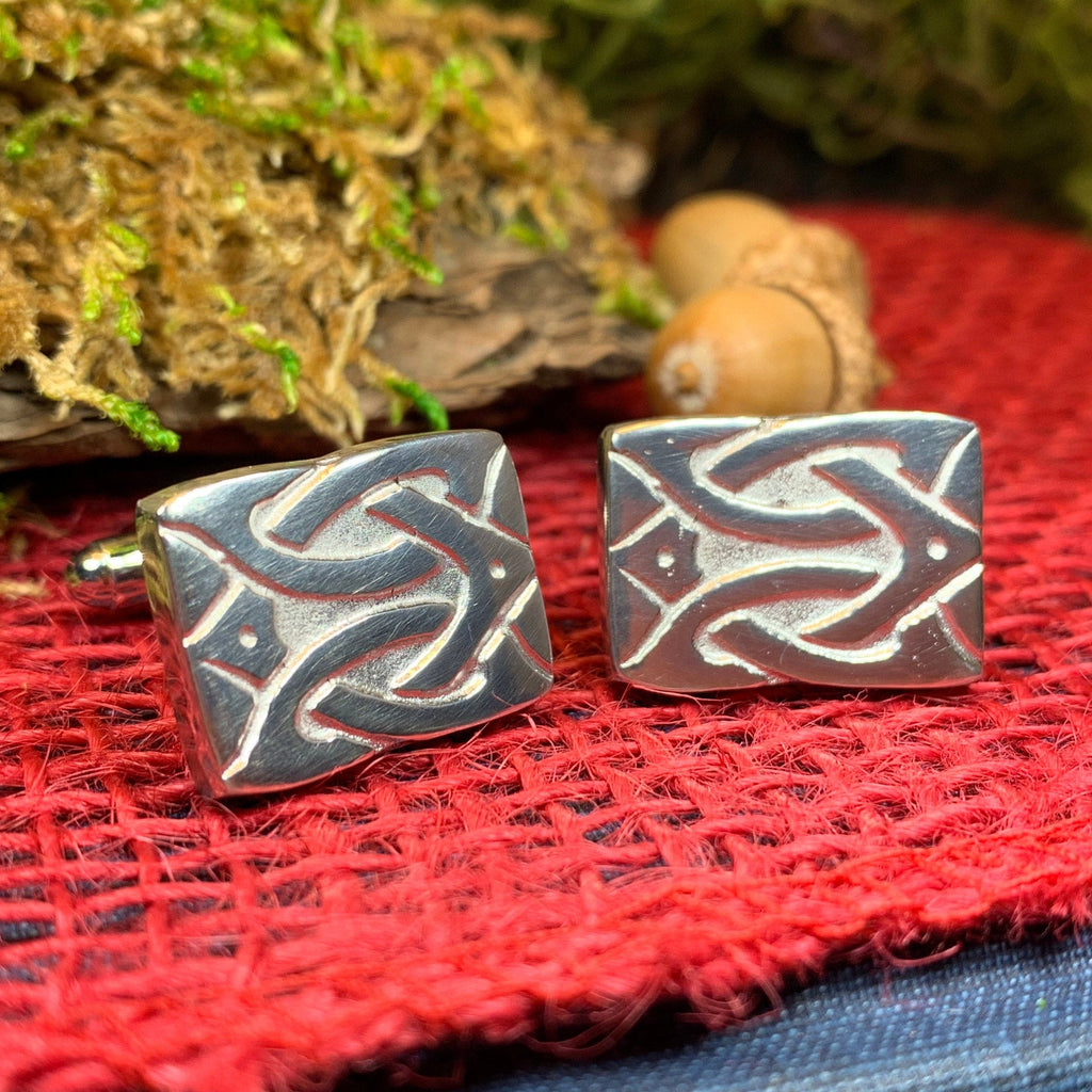 Sinclair Celtic Knot Cufflinks - Handmade in Scotland