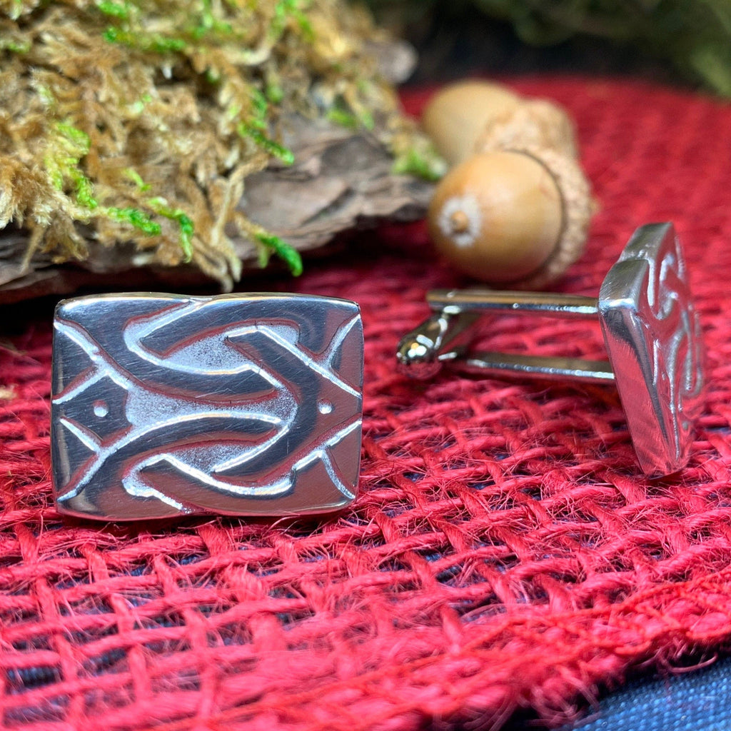 Sinclair Celtic Knot Cufflinks - Handmade in Scotland