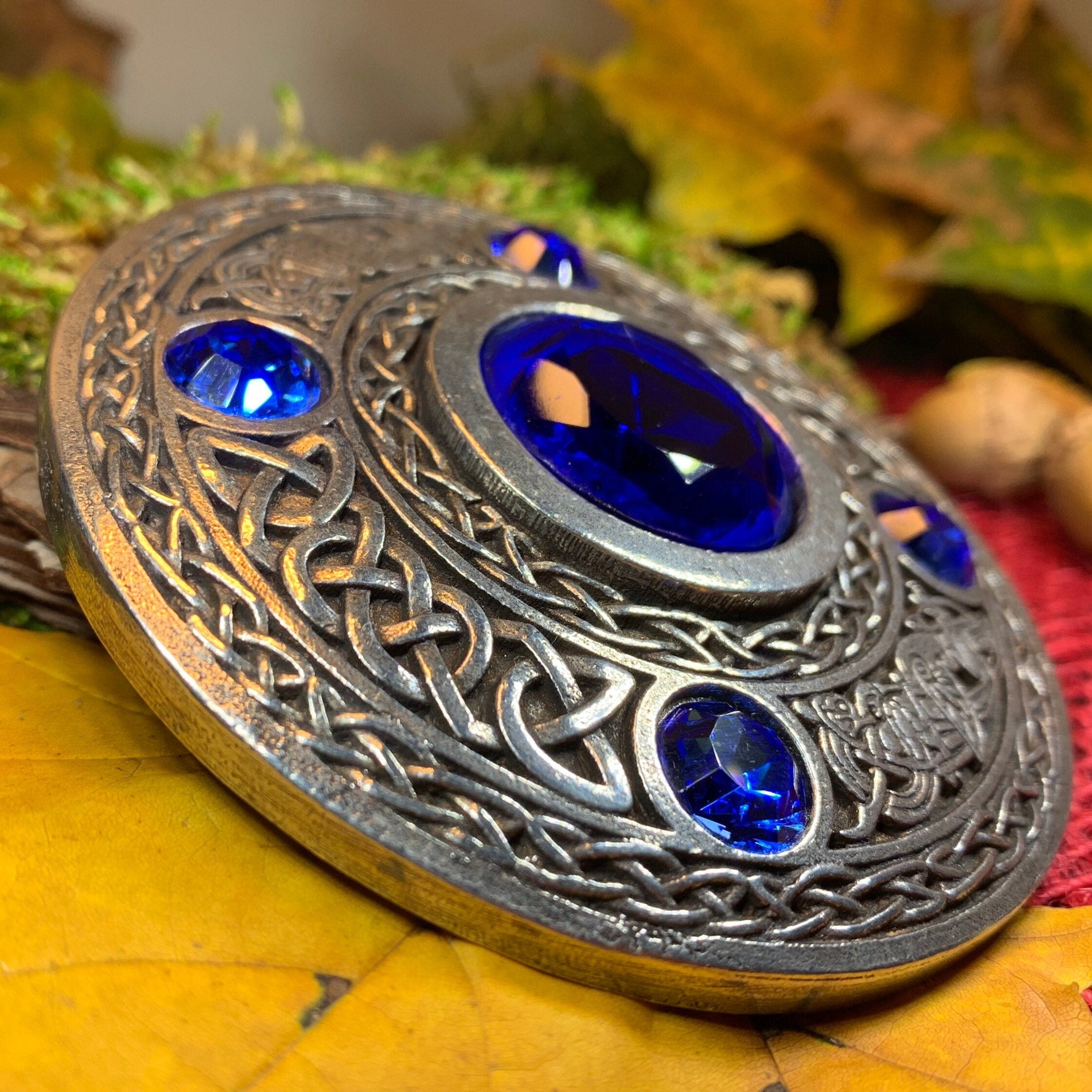 Celtic Raven Brooch - Handmade in Scotland