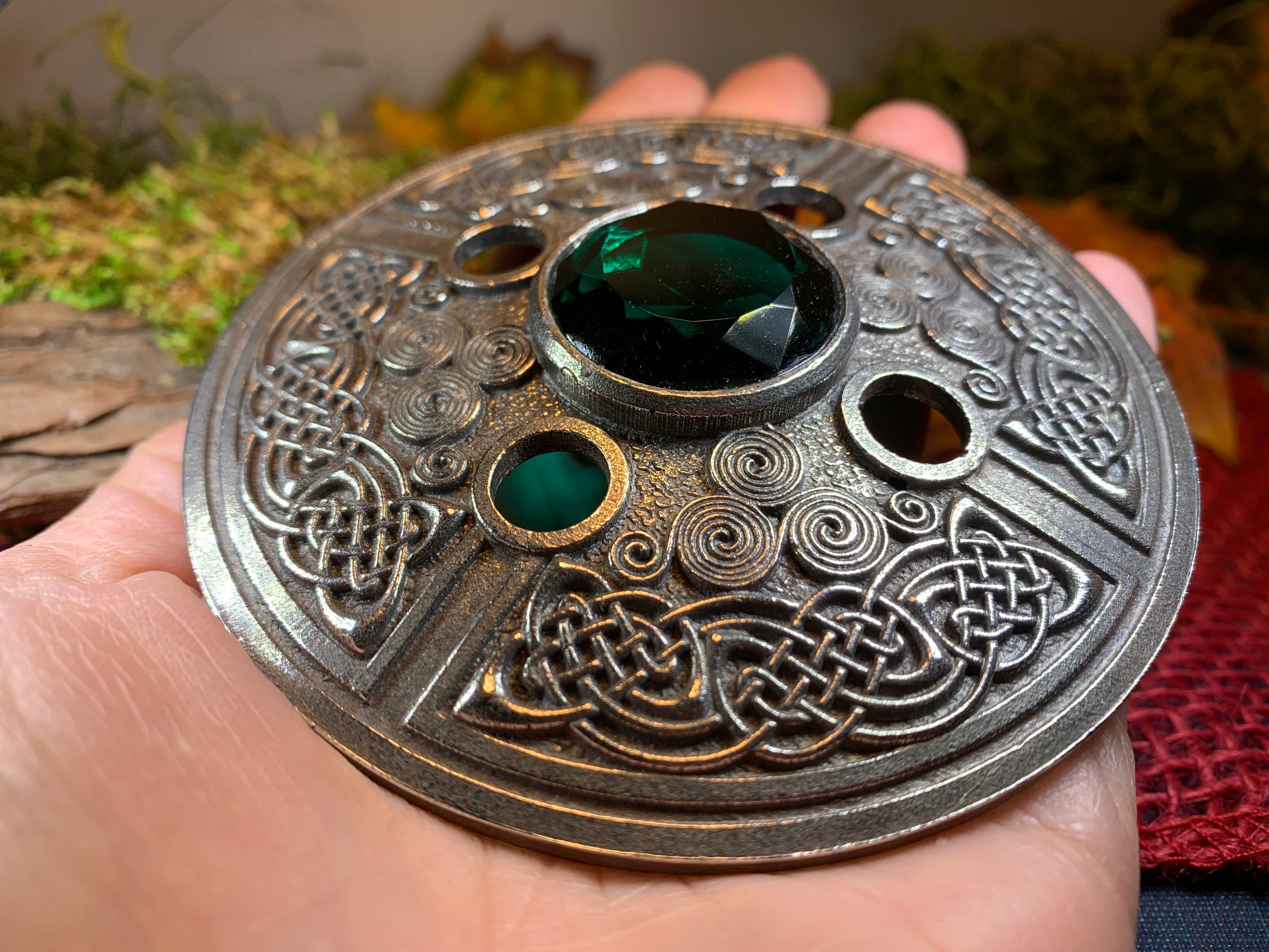 Royal Celtic Spiral Brooch