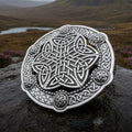 Large Celtic Key Plaid Brooch - Handmade in Scotland