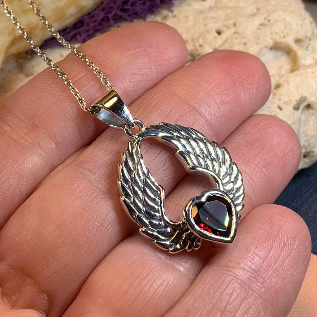 Sidney Angel Wings Necklace in Sterling Silver
