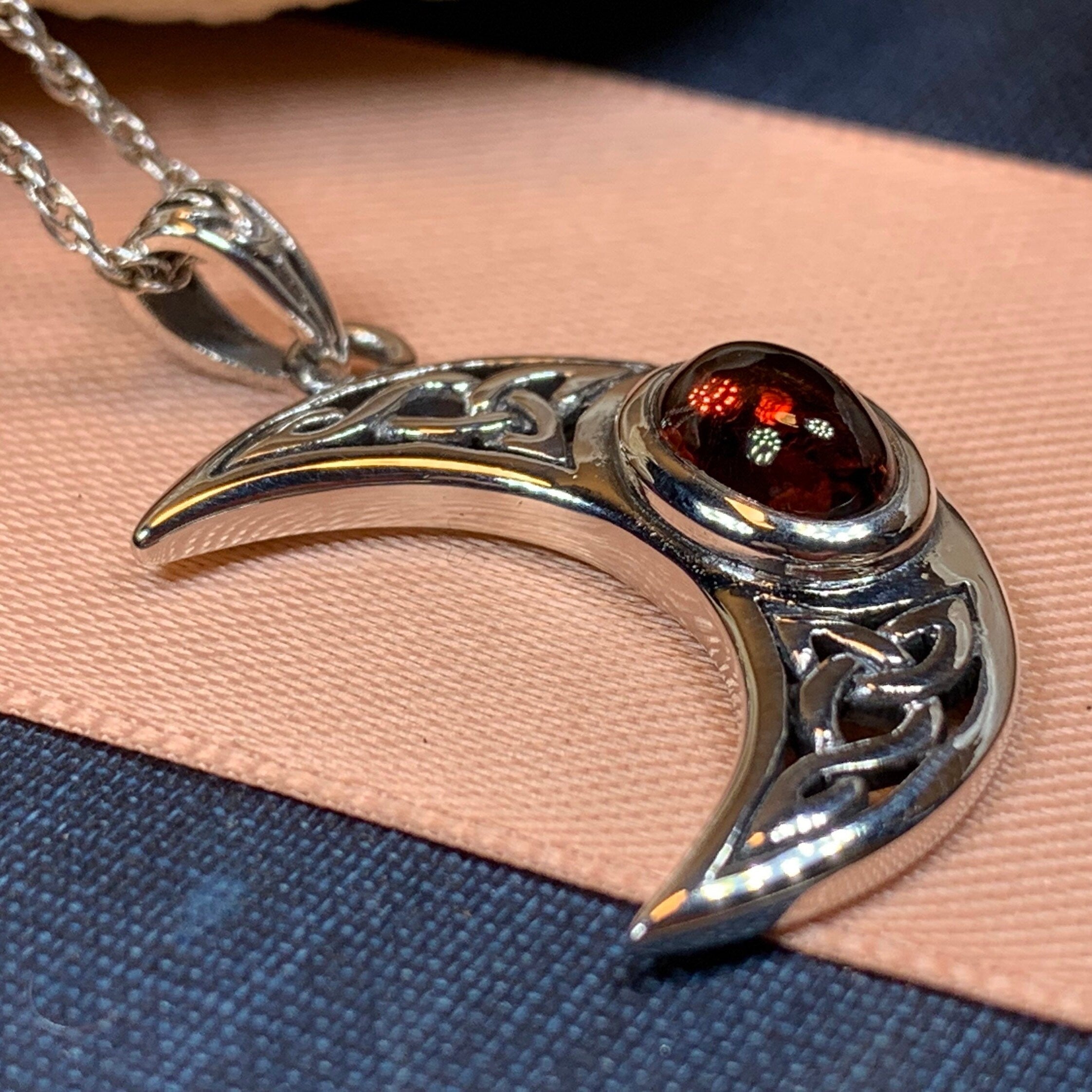 Arlynn Celtic Moon Necklace