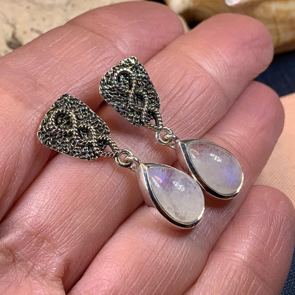 Adamaris Celtic Moonstone Earrings