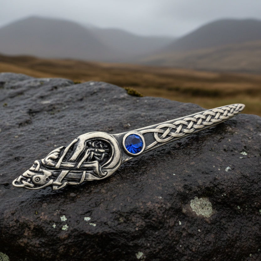 Celtic Dog Kilt Pin - Handmade in Scotland