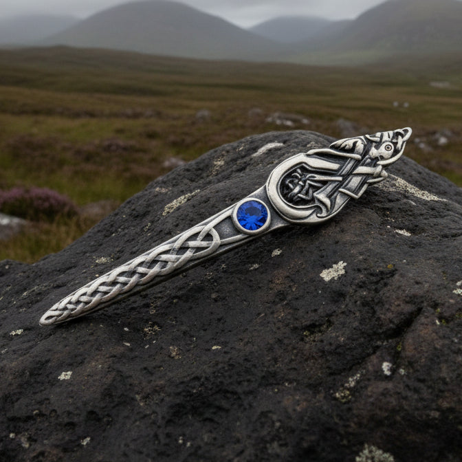 Celtic Dog Kilt Pin - Handmade in Scotland