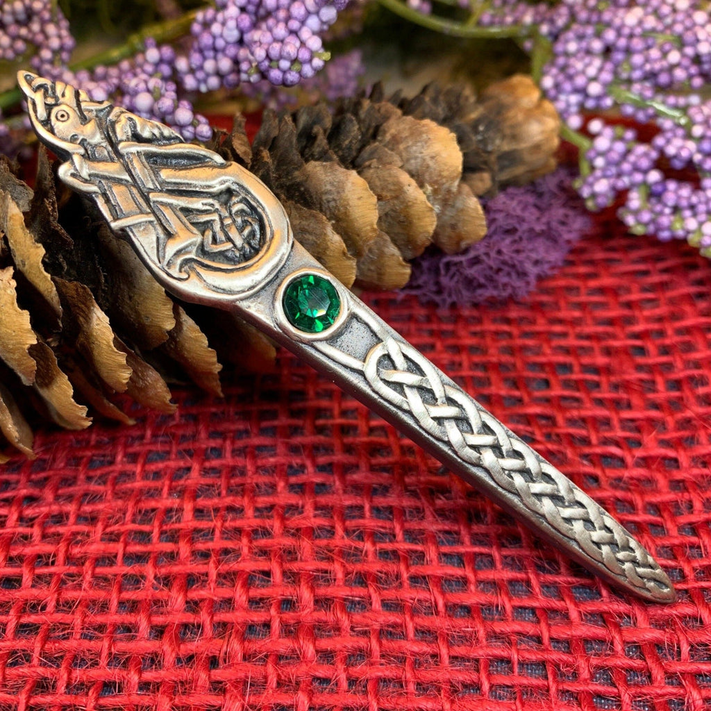 Celtic Dog Kilt Pin - Handmade in Scotland