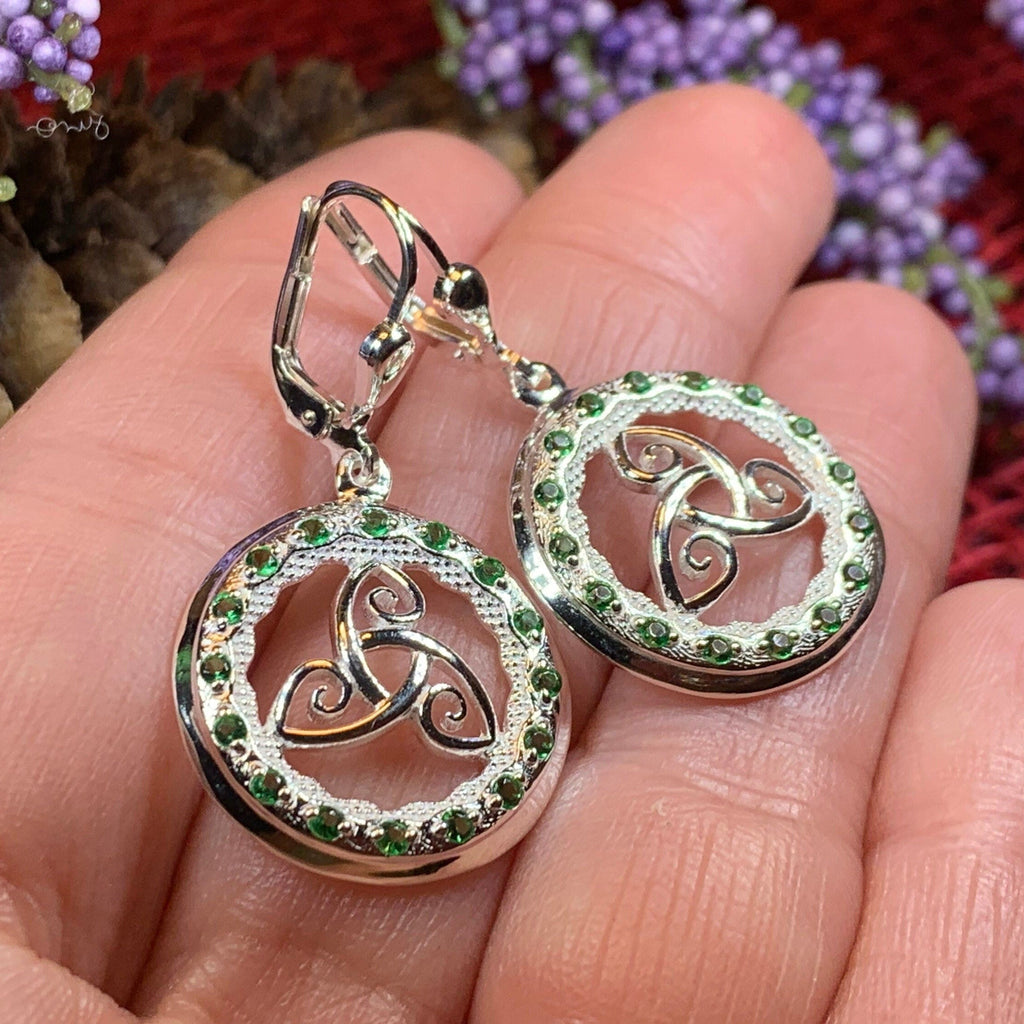 Makailyn Trinity Knot Leverback Earrings - Made in Ireland