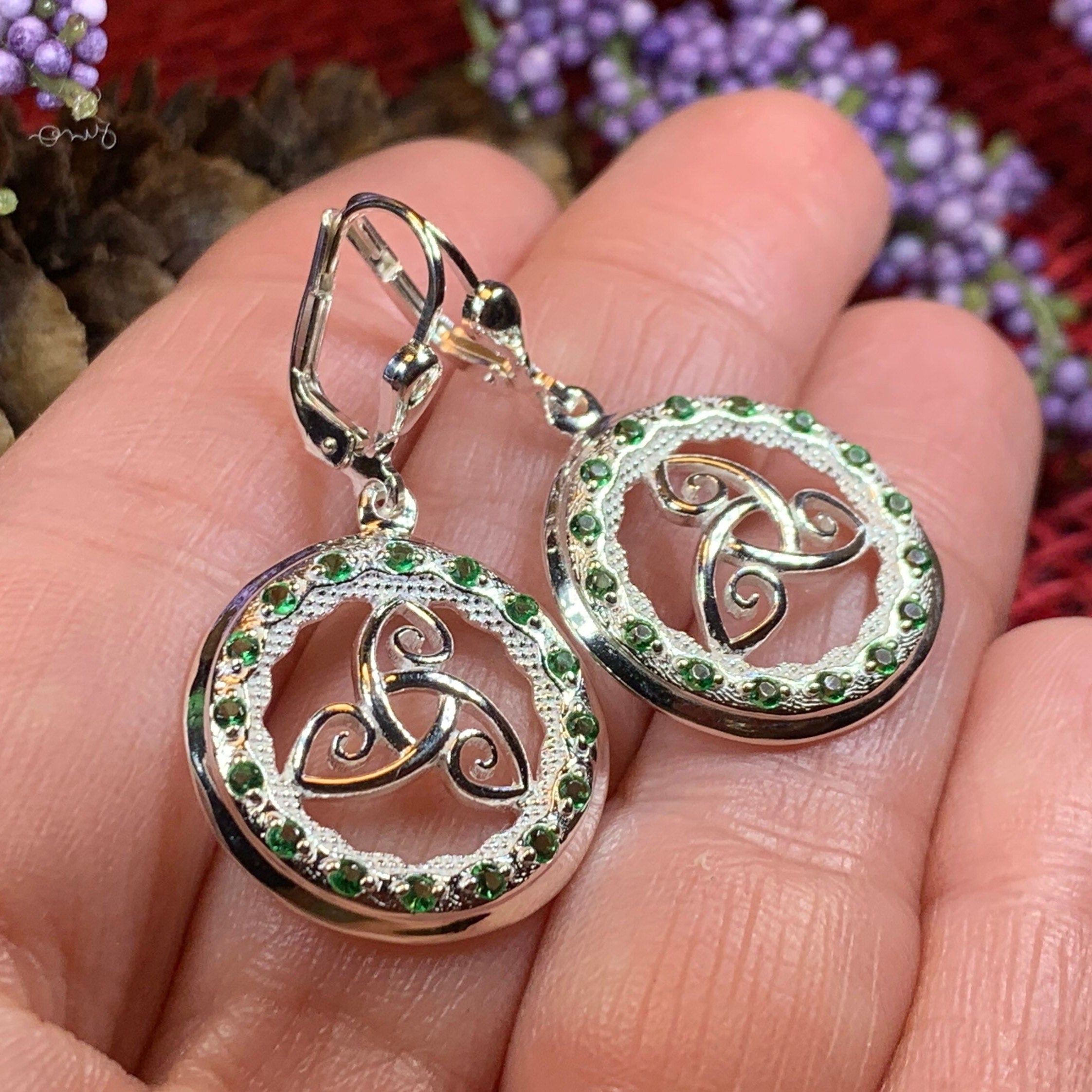 Makailyn Trinity Knot Leverback Earrings - Made in Ireland