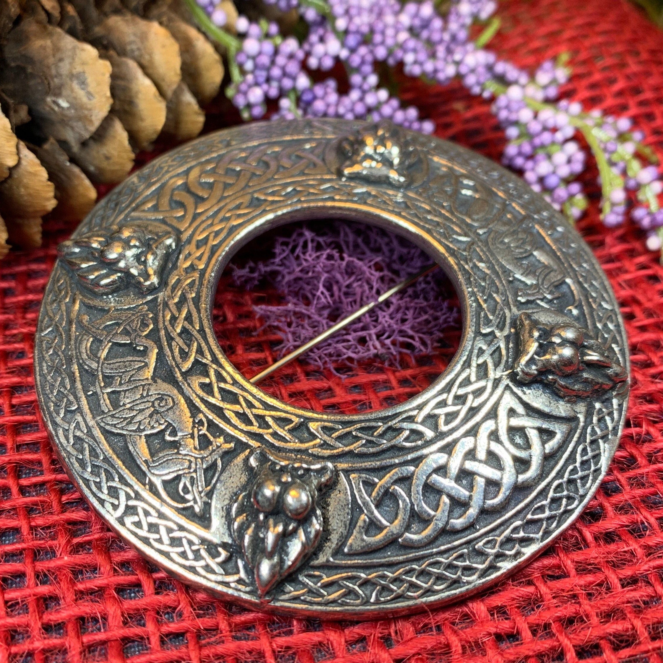 Bold Lion Brooch
