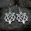 Lovely Scottish Luckenbooth Earrings in Pewter