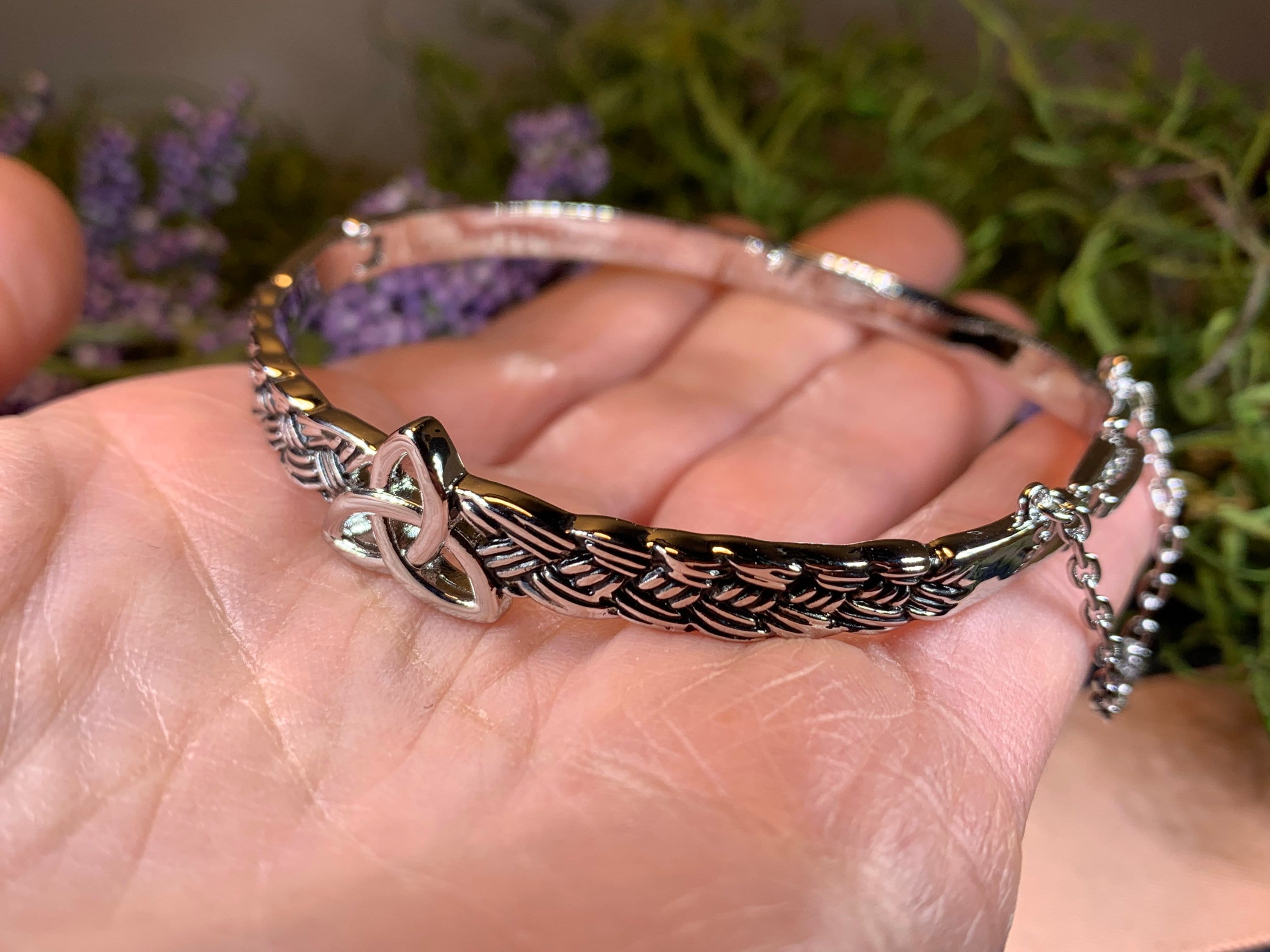 Trinity Knot Bangle Bracelet