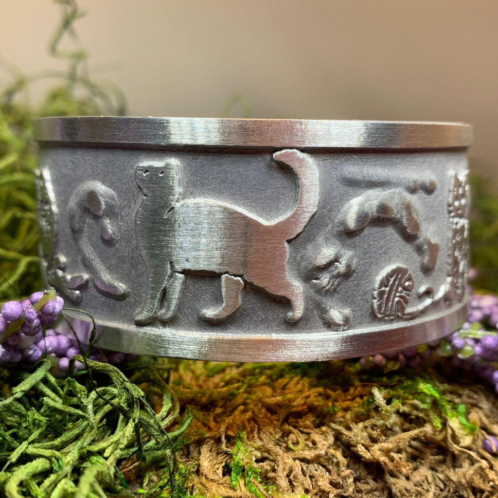 Playful Cats Cuff Bracelet