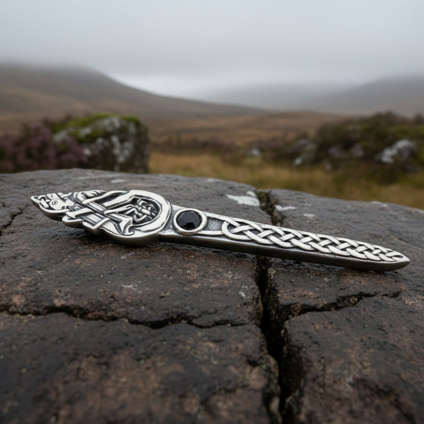 Celtic Dog Kilt Pin - Handmade in Scotland