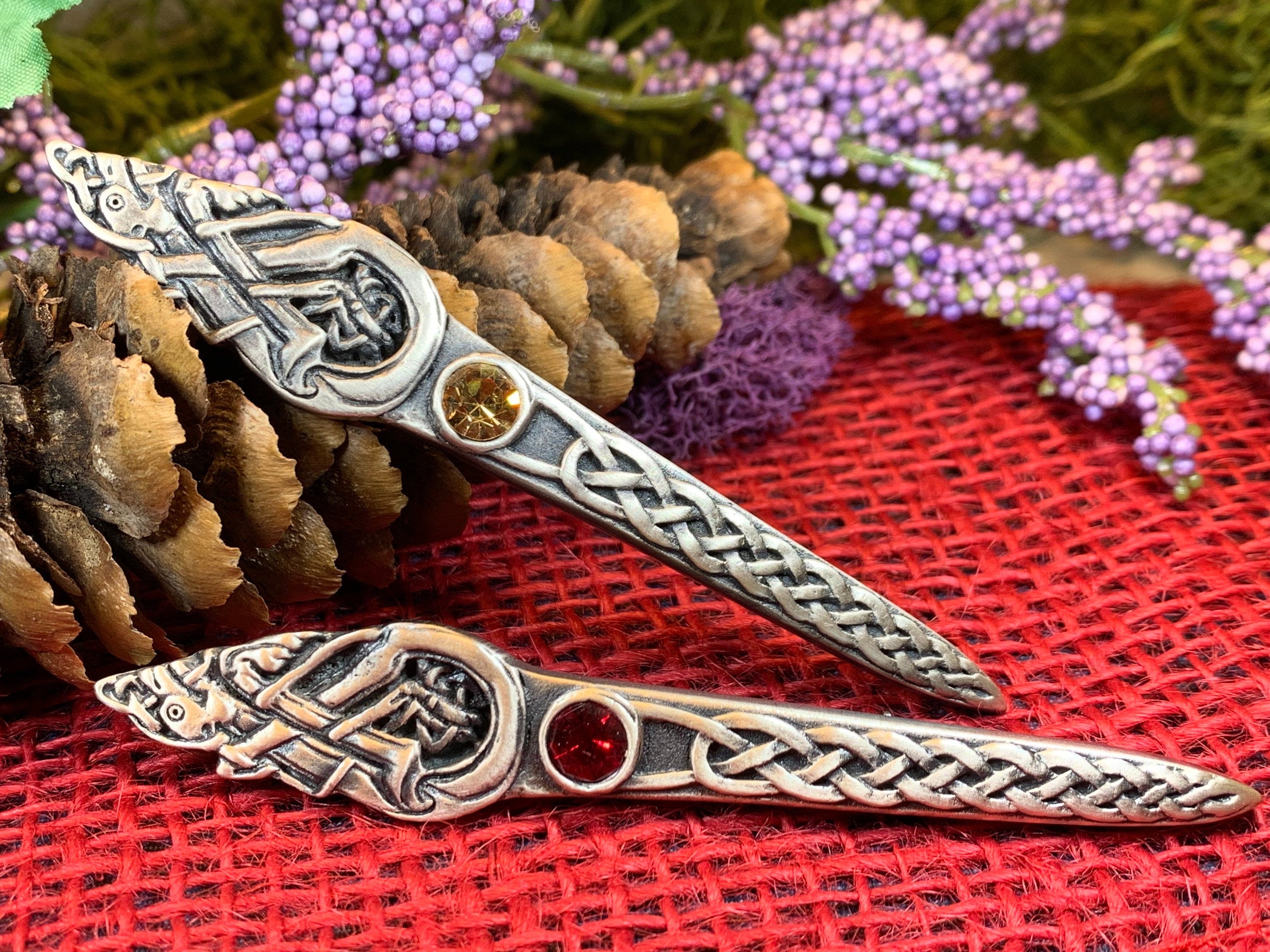 Celtic Dog Kilt Pin - Handmade in Scotland