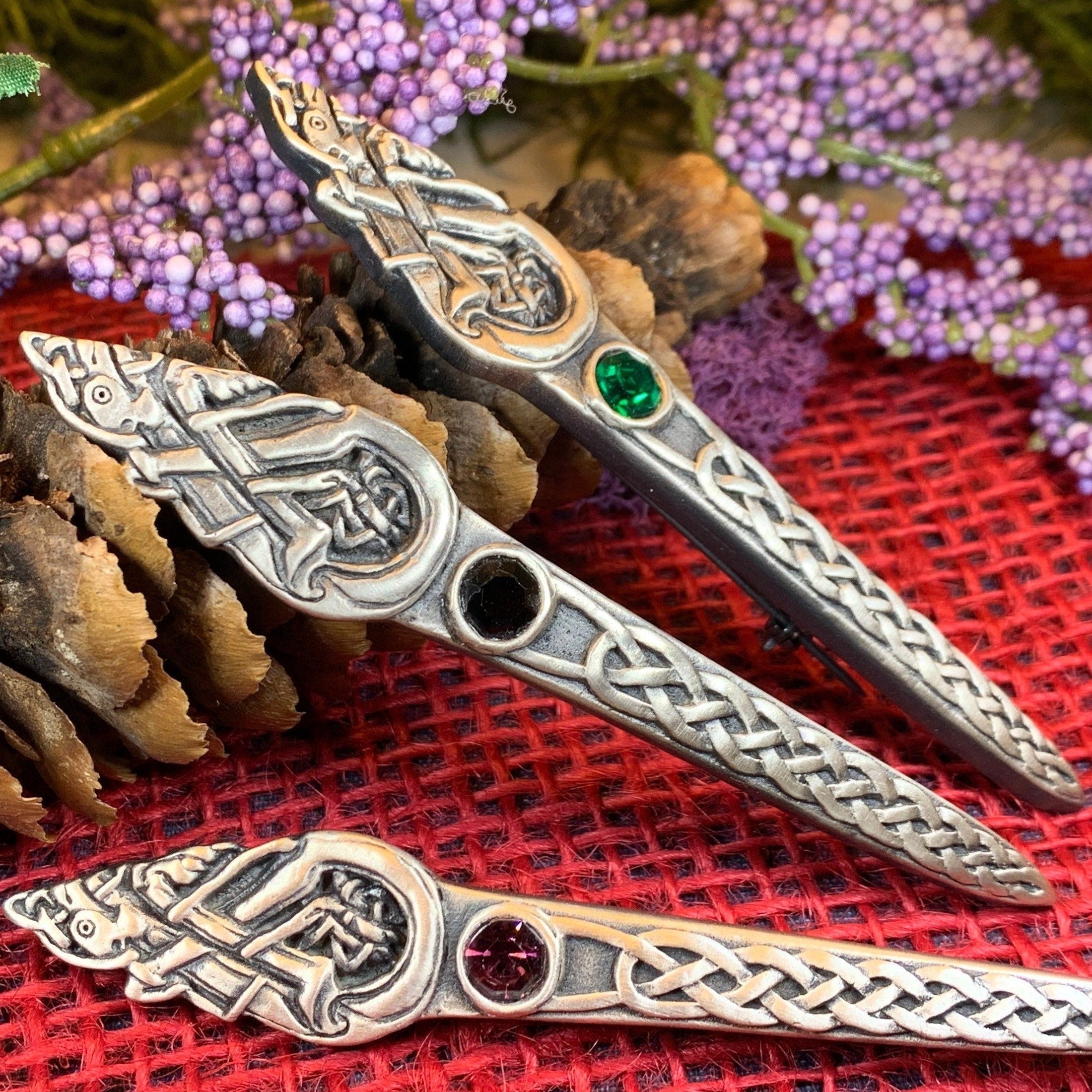 Celtic Dog Kilt Pin - Handmade in Scotland
