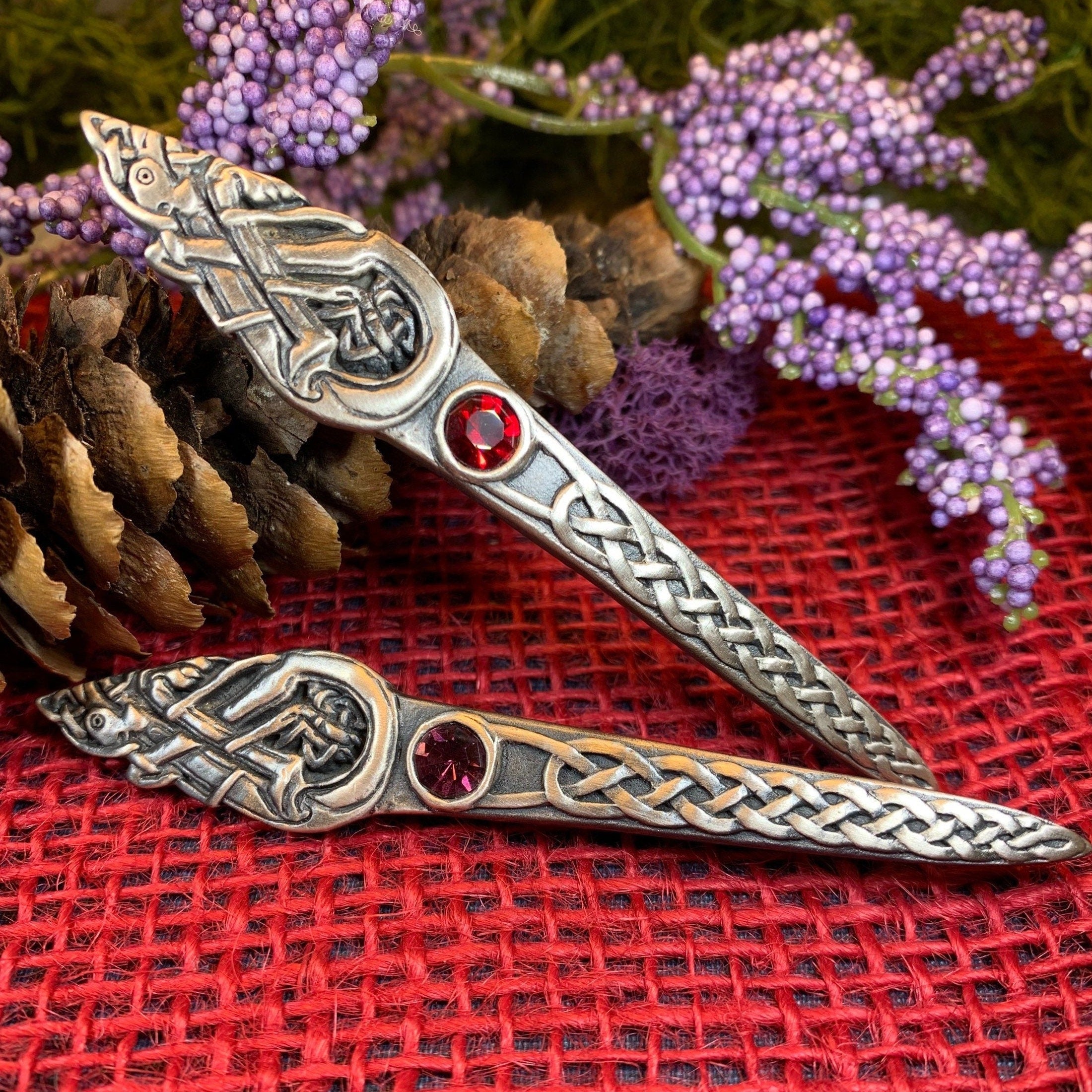 Celtic Dog Kilt Pin - Handmade in Scotland
