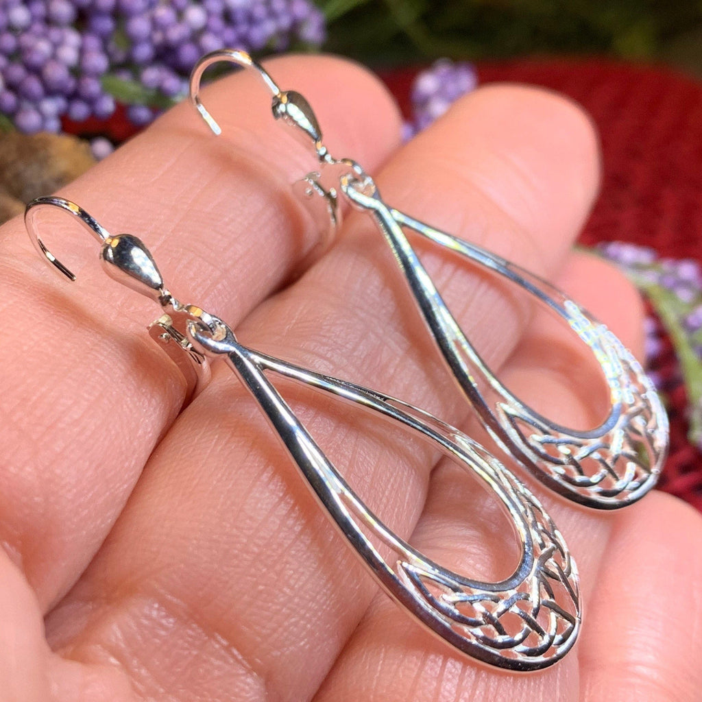 Celtic Elegance Leverback Earrings - Made in Ireland