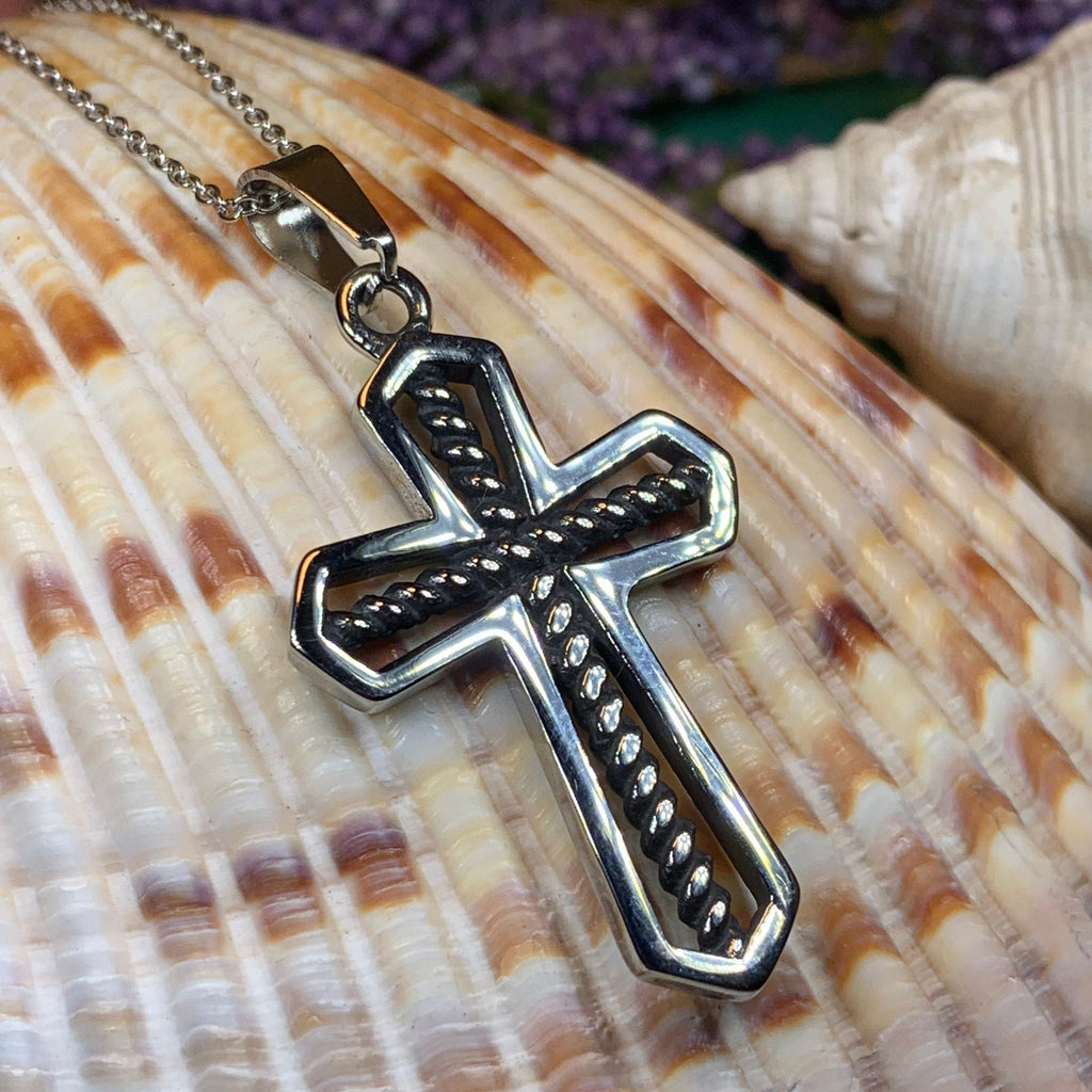 Bold Celtic Cross Necklace